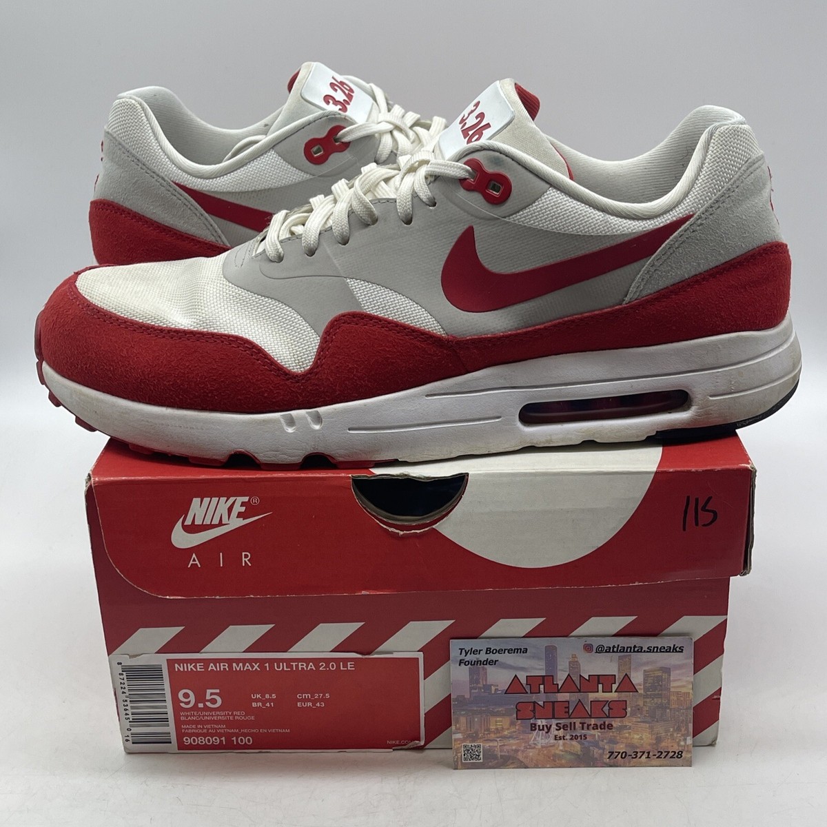 nike air max 1 ultra 2.0 essential university red