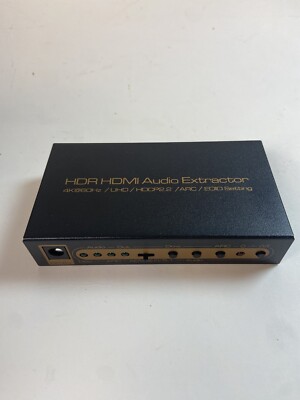 HDR HOMI Audio Extractor 4K@60HZ / UHD / HDCP2.2 / ARC / EDID Setting
