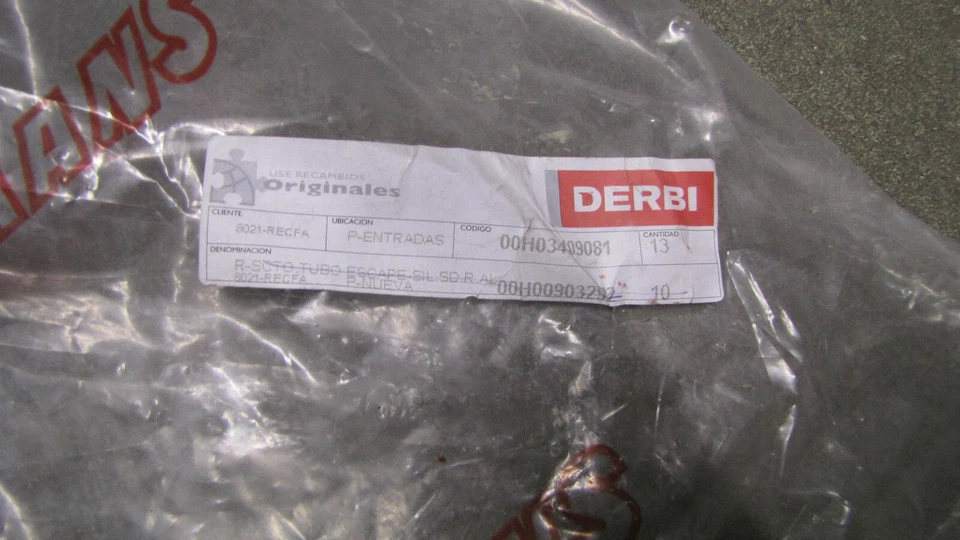 Sport exhaust Original Derbi SENDA 50 SH, SL, SR, SM 00H03409081 - Image 3 of 3