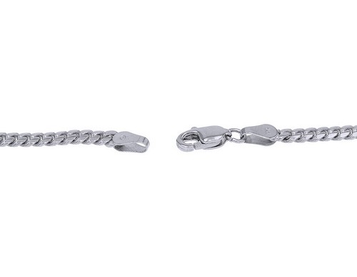 Unisex Miami Cuban Link Chain Necklace 3.5MM Solid Real10K White Gold 16-30 I... - Afbeelding 3 van 4