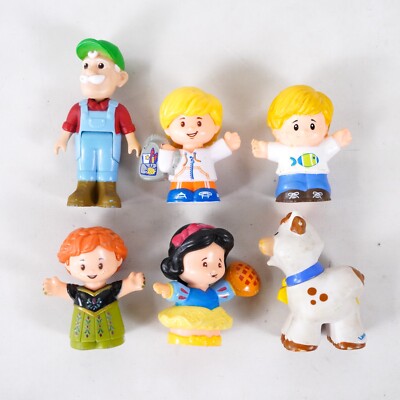 Fisher Price Little People Action Figures Retro Bulk Mixed Toy Lot Loose x6
