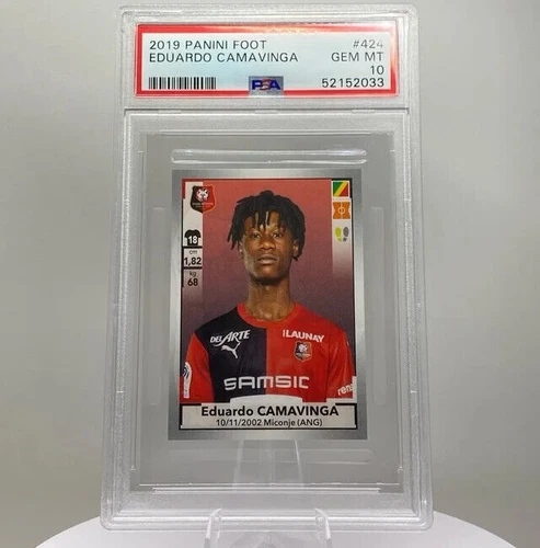 Eduardo Camavinga (Rookie Card) Panini Foot (PSA 10)