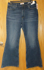 New Women Wrangler Fierce Flare High Rise sz 16 Jeans 33/30 -4840