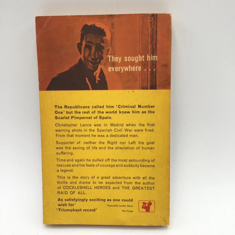 The Spanish Pimpernel, 1962 PB Edition, by C. E. Lucas Phillips, VG Condition Foto 2 de 4