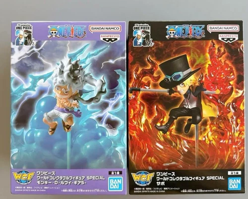 One Piece World Collectable Figure SPECIAL Monkey D. Luffy Gear 5 Sabo Set