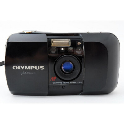 JUNK item ] OLYMPUS μ Compact Film Camera Black limited From