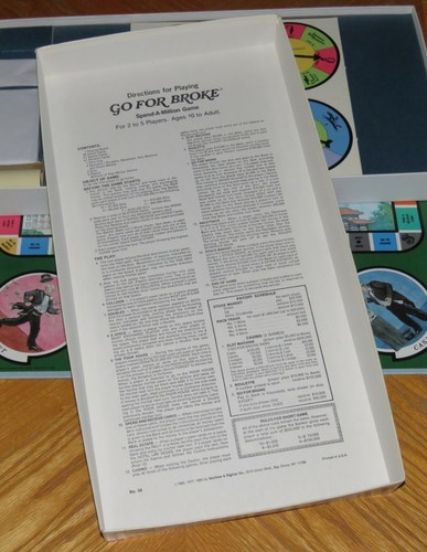 Go For Broke Spend A Million Game Vintage 1985 Selchow & Righter Complete & Nice - Picture 8 of 12
