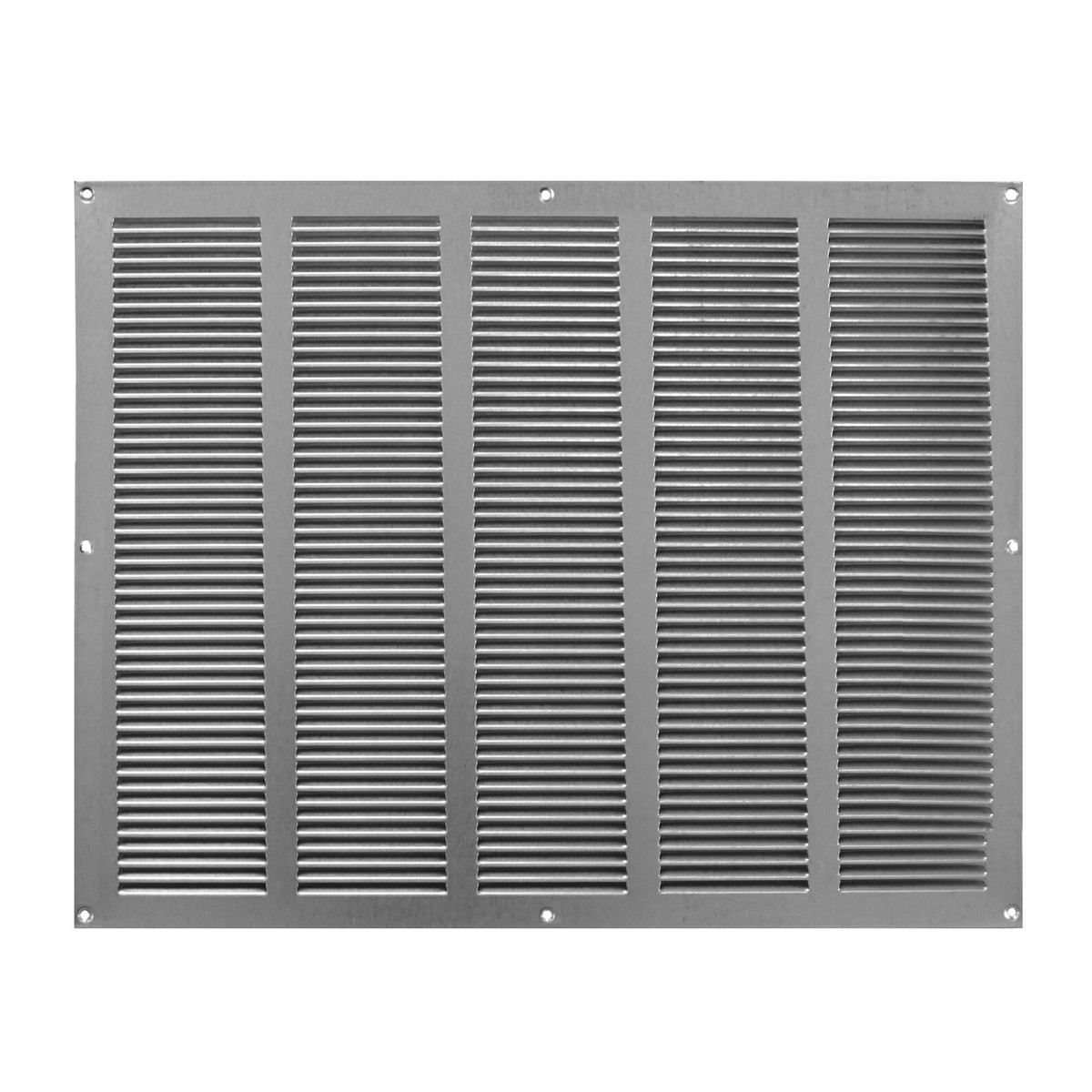 Galvanised Steel Air Vent Grille 400mm X 400mm – Flat Louvre With Fly Screen
