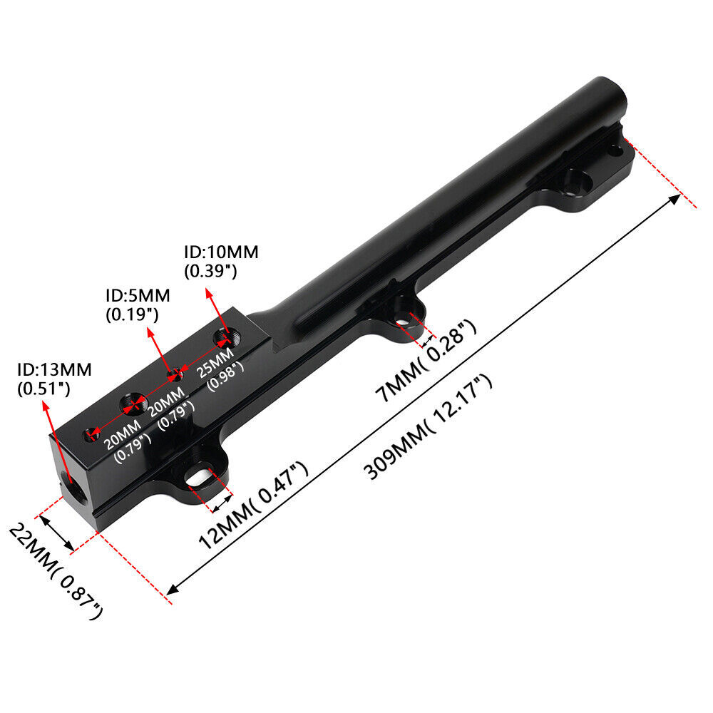 Fuel Pressure Regulator Gauge Rail Line D Series For Honda Civic D15