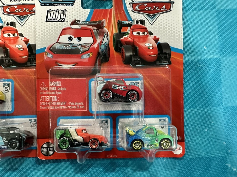 Disney Pixar Cars 3 Pack Mini Racers GRC Global Racer Cup Collection ~ Lot Of 3 - Image 4 of 4