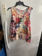 Papillon Vancouver Los Angeles Floral Top, Shirt , Blouse Size M