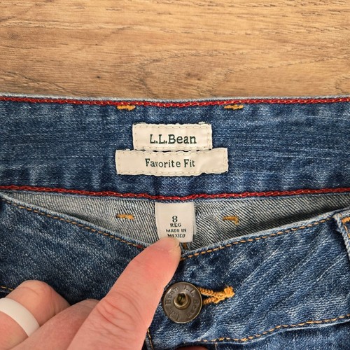 L.L. Jeans donna Bean vestibilità preferita gamba dritta taglia 8 - Foto 3 di 6