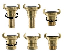Brass Geka Type Hose Pipe Claw Grip Coupling Fittings Accessories 1/2", 3/4", 1"