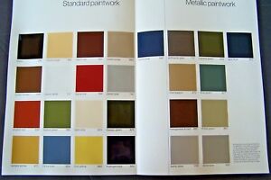 Mercedes Benz W123 Color Chart