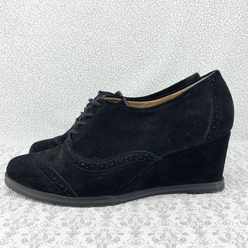 Stivaletti Ellen Tracy Active 9,5 m neri Tobin Oxford pelle scamosciata stravaganti gotici emo - Foto 5 di 18
