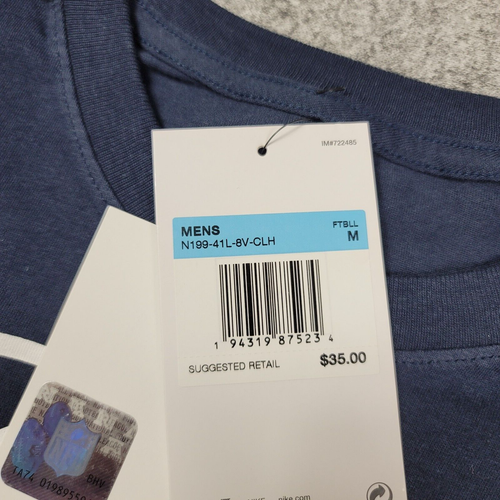 NEU Nike Houston Texans T-Shirt Herren MEDIUM Navy Authentic Logo Kurzarm - Bild 3 von 7