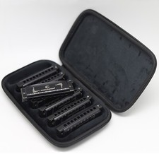 7 Keys Diatonic Harmonica Set 10 Hole Blues Harp Professional Mouth Organ Gift