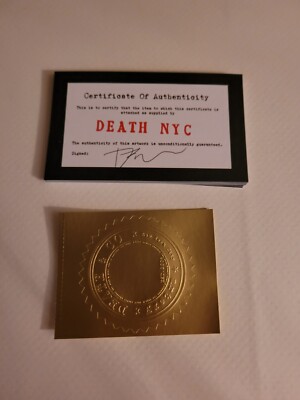 Death NYC 19x13 Signed Graffiti Pop Artist Rare. Chanel
