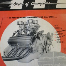Original 1957 Hot Rod Custom Catalog Ford Drag Racing Scta Dirt Track Vintage