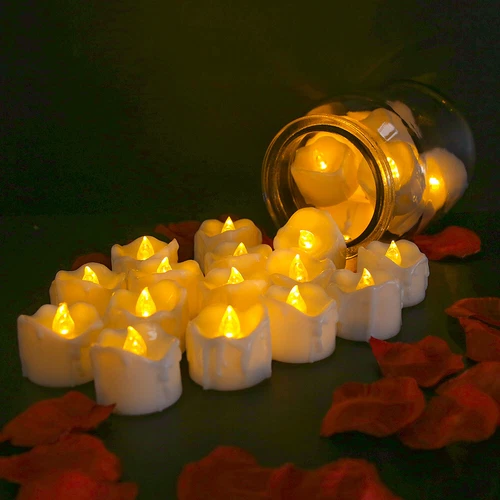 12/24PCS Flameless LED Tea Lights Votive Candles Lamp Decor Battery Operated Set - Picture 8 of 18