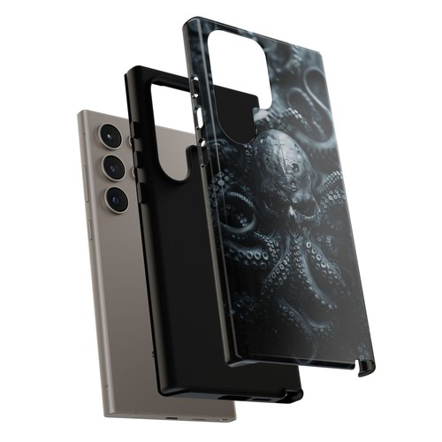 Black Ink Skull Octopus - Phone Case for iPhone, Galaxy, Pixel - 第 225/281 張圖片