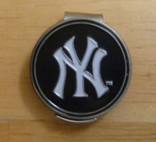 NY Yankees New York MLB 1" Golf Ball Marker 2 sided with Metal Hat Clip
