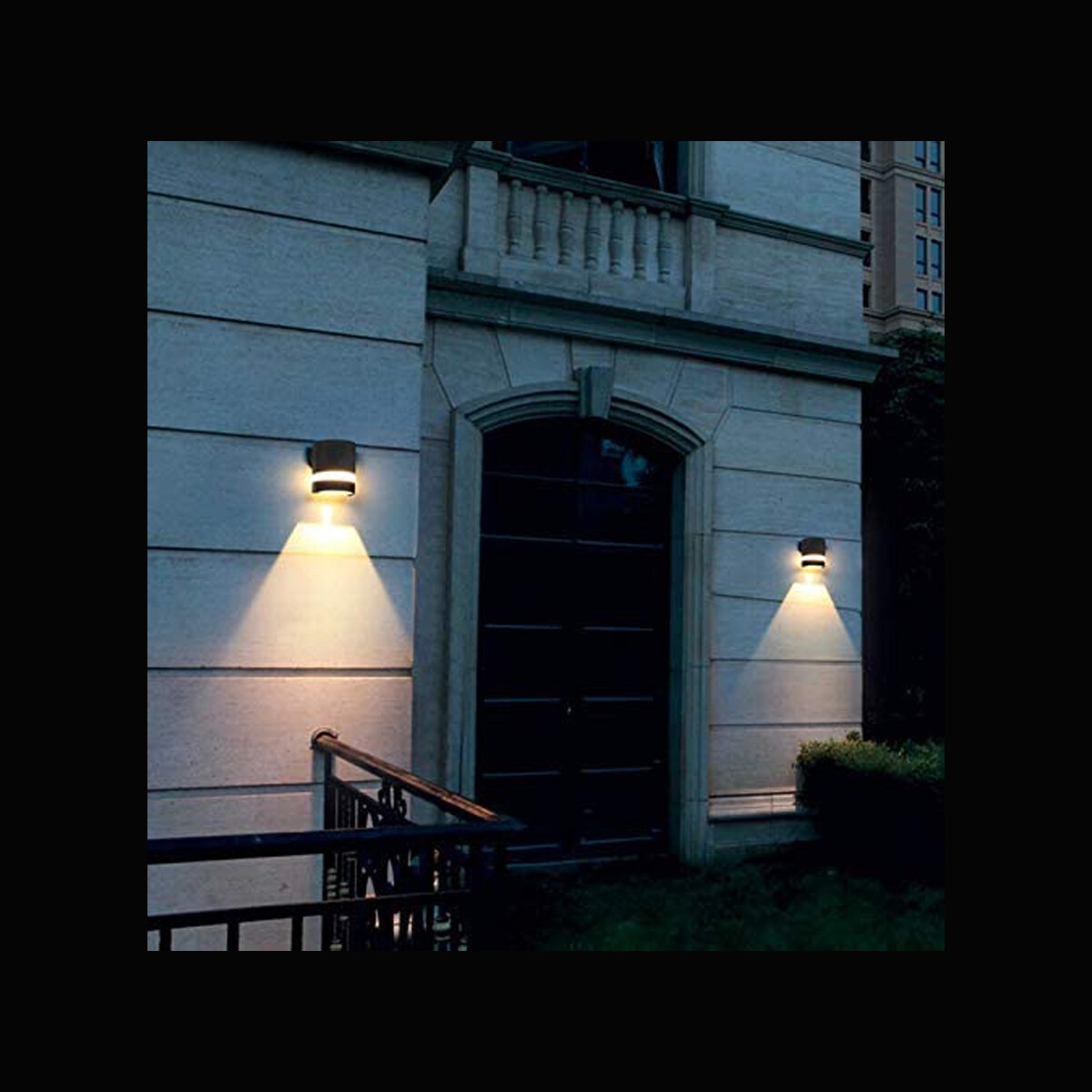 Cgc Curved Up Or Down One Way Grey Gu10 50w Outdoor Garden Wall Porch Light For Sale Online Ebay