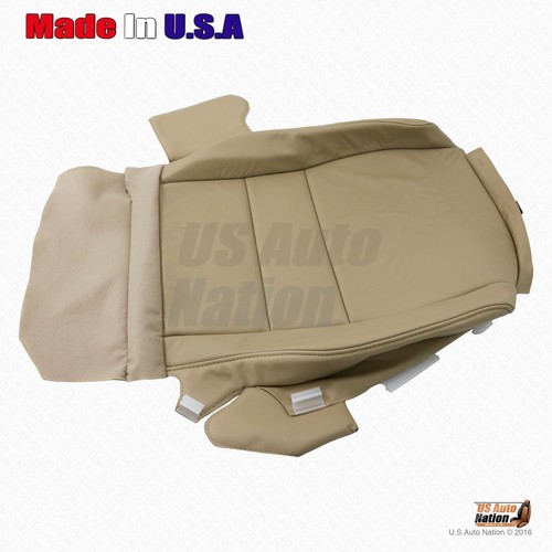 Fits 2007-2011 Honda CR-V Driver Bottom Leatherette Seat Replacement Cover Tan - Picture 9 of 10