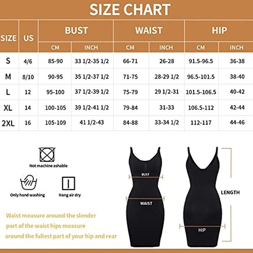 Women Full Slip Dress Shapewear Seamless Bodysuit Body Shaper for Under Dresses - Picture 12 of 28