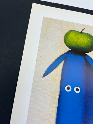 ダニエルパトリックケスラー （ブルードッグとリンゴ ） Daniel Patrick Kessler 2003 Square Blue Dog with Apple Print