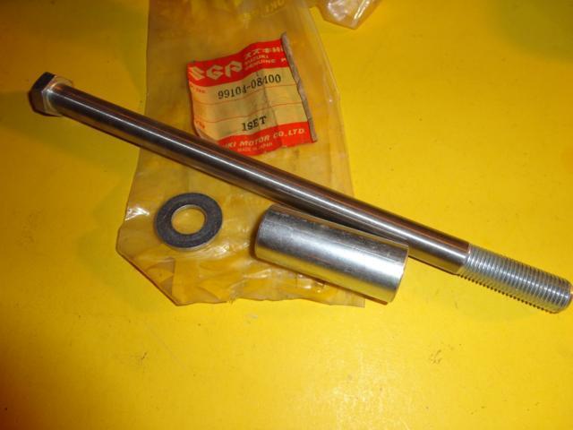 NOS OEM NEW FACTORY SUZUKI FRONT AXLE UPGRADE 99104-08400