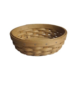 Small LONGABERGER Basket, Am. Cancer Society Stamped,  2003 No Liner