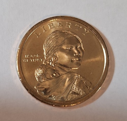 2013 P Sacagawea Native American Dollar Coin Uncirculated From US Mint roll.