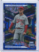 2023 Elite Extra Edition FOTL Blue Fireworks Carson Roccaforte 10/16   Royals