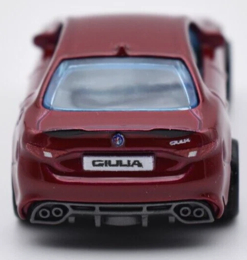 Matchbox Superfast 2016 Alfa Romeo Giulia dark red. Rubber Tyres. not released - Image 4 of 4