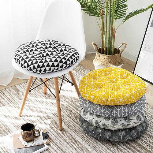 Round Chair Seat Pads Thicken Sofa Dining Office Garden Patio Indoor Floor Mat - Afbeelding 1 van 212