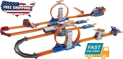 Hot Wheels Track Builder Total Turbo Takeover Track Set To 12