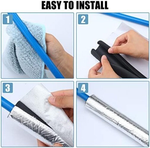 Foam Tubing Pipe Insulation,Outdoor Antifreeze Foam Tube, ID 6 13 16/20 25 32 43 50 63 76 90 110mm Flexible Tube Covers,for Handle Grip Support - View #6