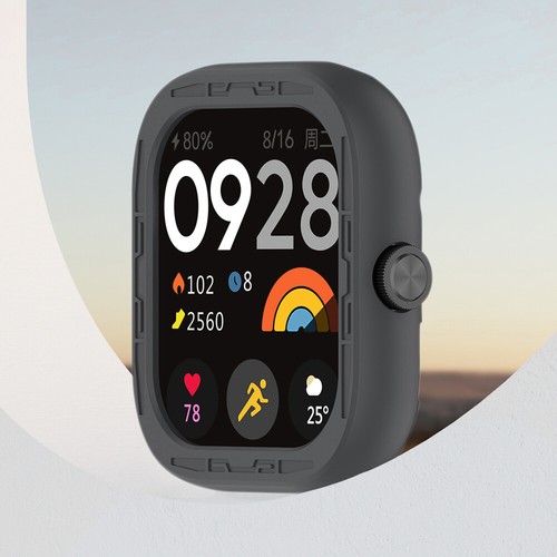 Silicone Protective Cover Case Soft Cover Shell for Redmi Watch4 (Dark Grey) - Zdjęcie 3 z 9