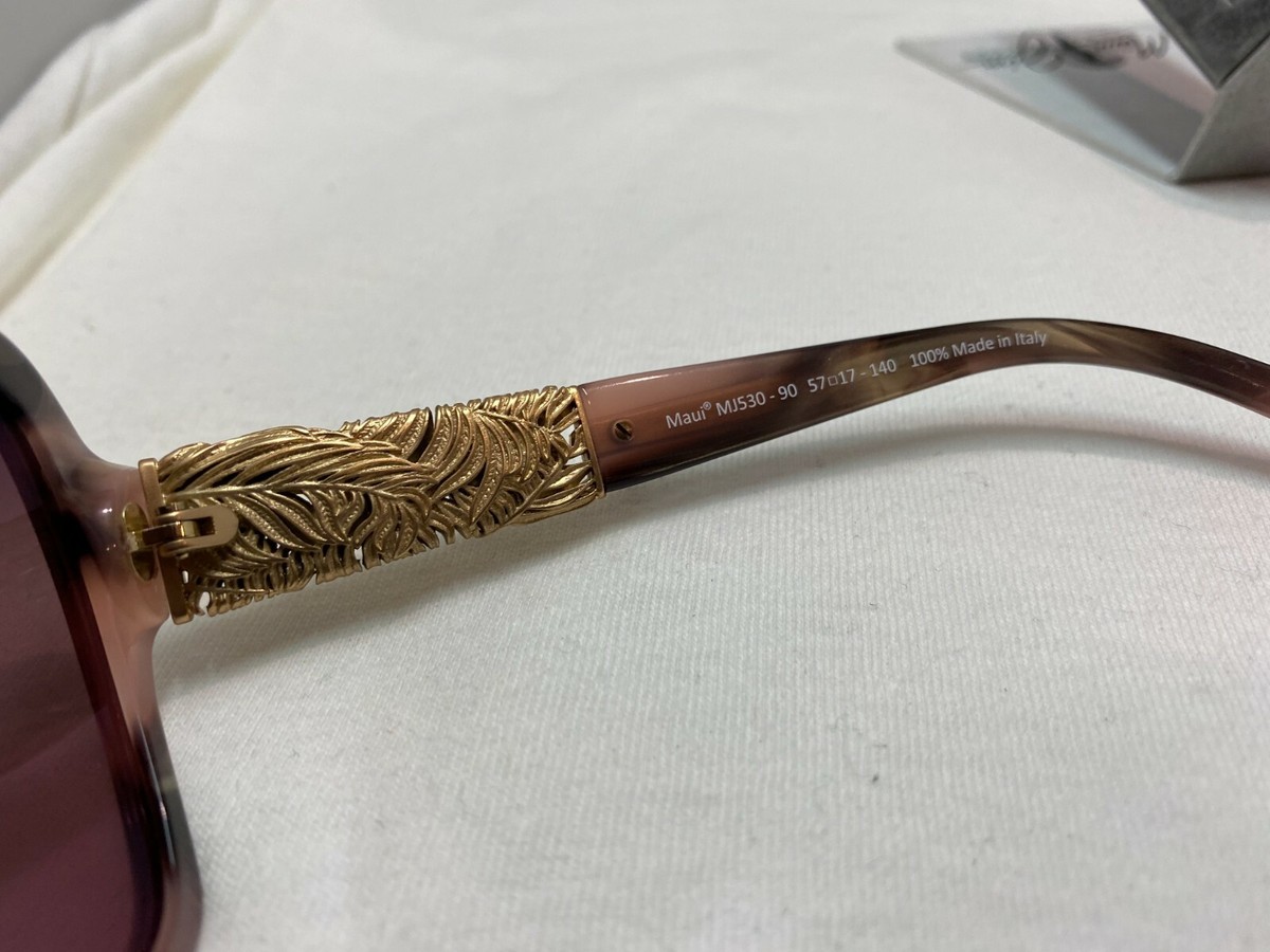 MAUI JIM SWAYING PALMS MJ 530-90 ROSE 24K GOLD MAUI ROSE POLARIZED SUNGLASSES Eyewear Maui Jim Nine Palms MAUI JIM SWAYING PALMS MJ 530-90  main image 4