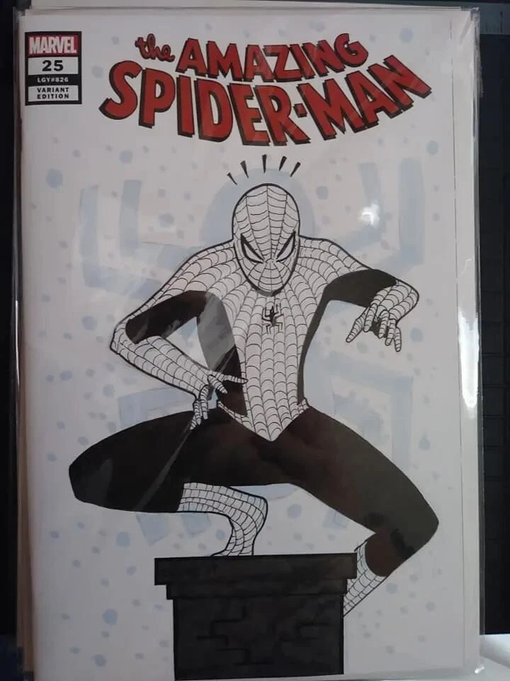 Cubierta de boceto en blanco personalizada original obras de arte comisiones INCLUYE CÓMIC más certificado de autenticidad Foto 3 de 4