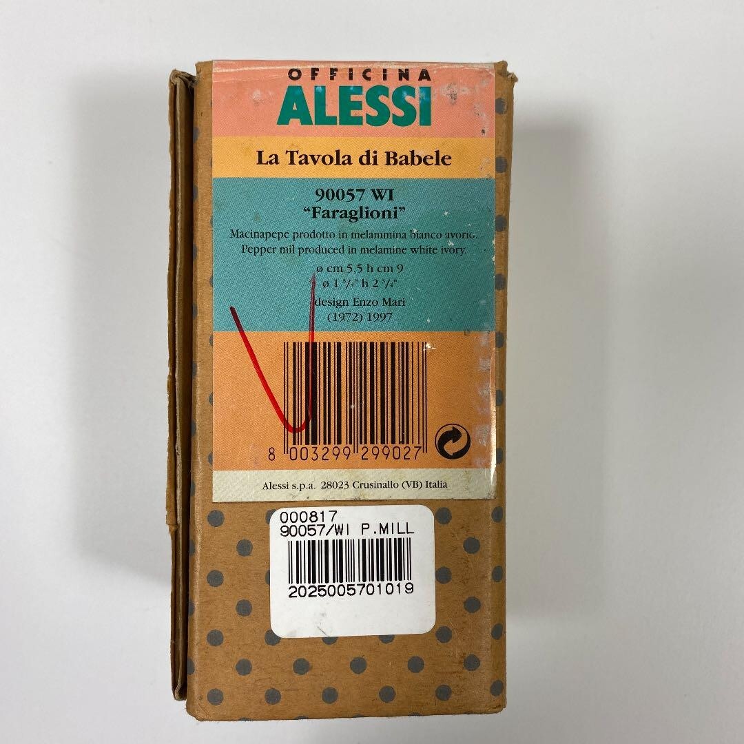 ALESSI ENZO Mari Pepper Mill Pre-owned Unused F/S from JAPAN gift
