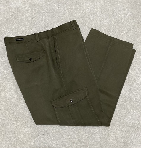 Tommy Bahama Cargo Pants 100% Silk Pants Slacks Mens 38x28 Olive Green Excellent