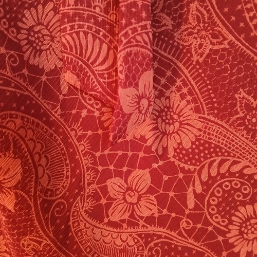 NWT Apt. 9 Burgundy Floral Patterned Tie-Front Halter Babydoll Cami Size Medium - Picture 3 of 10