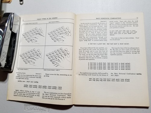 1963 Touch Typing in 10 Lessons & 1967 SCM Typewriter Manual - Picture 5 of 15