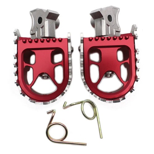 Footrest Red Foot Pegs CNC Anodized For BMW R1200RS / ABS 2015 2016 2017 2018 - Picture 3 of 6