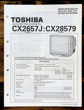 Toshiba CX2657J CX28579 TV Service Manual Original 