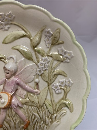 Andrea By Sadet J Willfred Plate Enchanted Woods Fairy Pixie Drummer Boy 3D - Picture 7 of 12