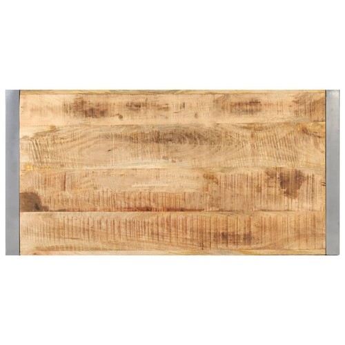 vidaXL Coffee Table 120x60x40 cm Rough Mango Wood - Picture 3 of 10