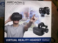 BRAND NEW Virtual Reality Headset Arcadia 360 NIB w/ Built-In Headphones